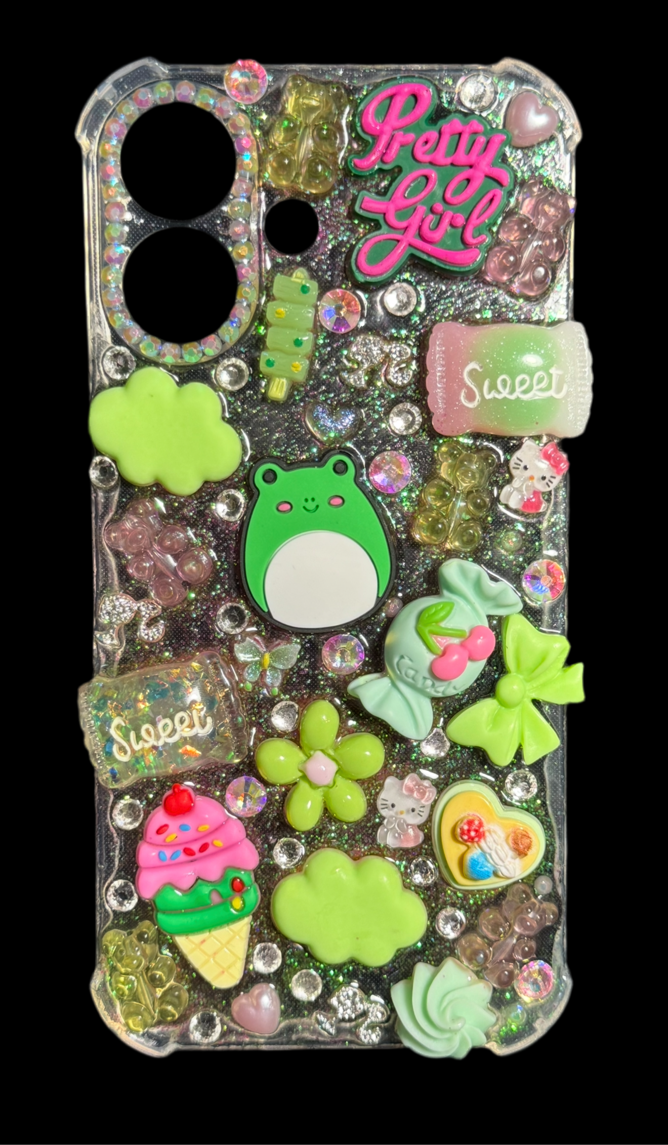 Pre-customized iPhone 16 "Pretty in Pink and Green"