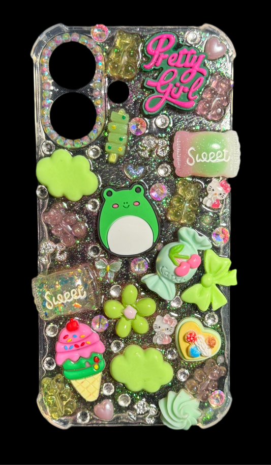 Pre-customized iPhone 16 "Pretty in Pink and Green"